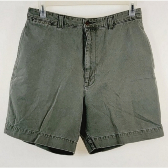 Abercrombie & Fitch Other - ABERCROMBIE & FITCH Cotton Green Shorts Size 34 90's Vintage